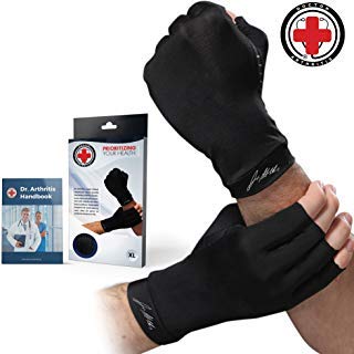 Doctor Developed Copper Arthritis Gloves/Compression Gloves and Doctor Written Handbook -Relieve Arthritis Symptoms