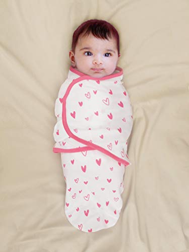 image for Cambria baby 100% Organic Cotton Adjustable Swaddle Wrap for Newborns 