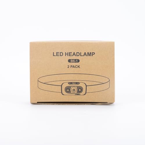 Glangeh Torcia Frontale, 2 Pacchi Lampada Frontale...