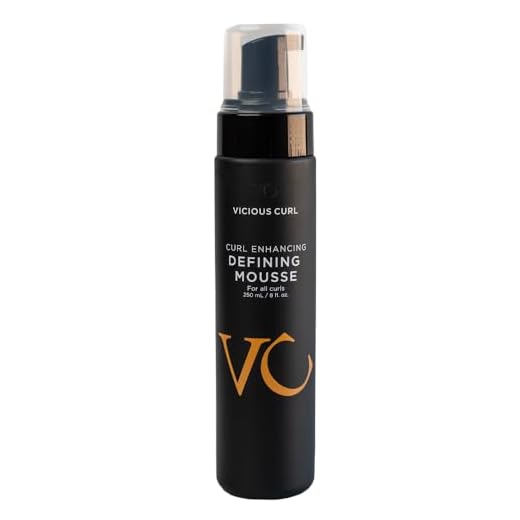 VICIOUS CURL Curl Enhancing Defining Mousse - All Day Definition, Soft Touch Flexible Hold, Frizz Control, Adds Volume - Curl Types 2B 2C 3A 3B 3C 4A, CGM Approved, 8 Fl Oz