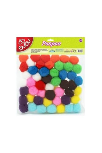 Ponpon 3 CM 25'Lİ Karma