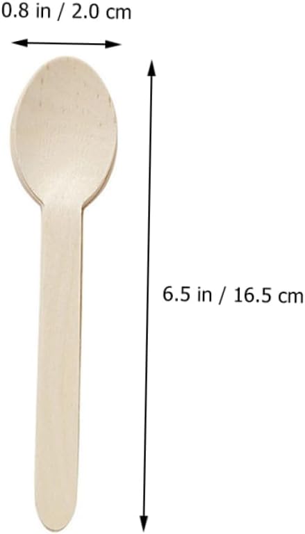 LIFKOME Elegant 12pc Wooden Fork Knife Spoon Set Disposable Party Tableware for Weddings Birthdays