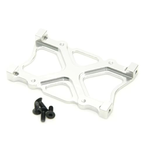 RC�N���[���[�p�A�b�v�O���[�h�p�[�c For Axial For SCX10 1/10 �o�b�e���[�v���[�g�z���_�[ �}�E���g�t���[�� �u���P�b�g ���� ���� RC �����[�g�R���g���[���J�[�A�N�Z�T���[ �X�y�A�p�[�c(Silver)