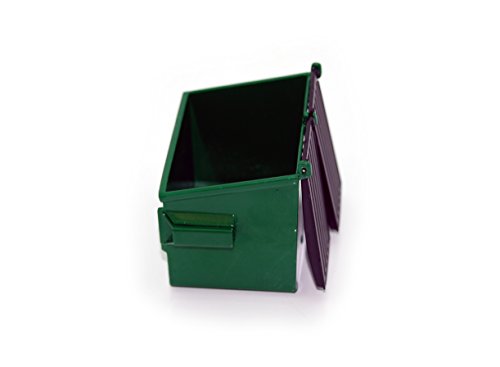 First Gear White and Green Waste Management Refuse Bin