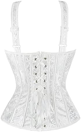 Kranchungel Renaissance Corset Top for Women: Corset with Straps Bustier Themed Parties Costumes for Historical Reenactors
