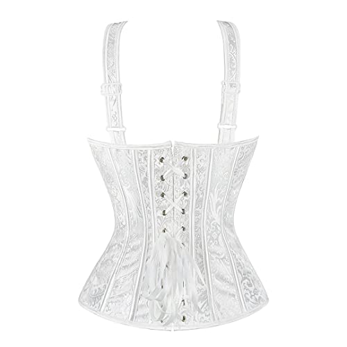 Kranchungel Renaissance Corset Top for Women: Corset with Straps Bustier Themed Parties Costumes for Historical Reenactors