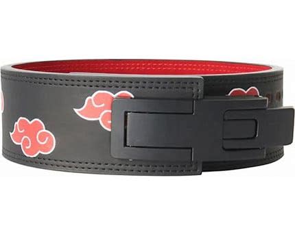 Akatsuki Cloud Powerlifting Belt - Anime Weightlifting Lever Belt - Perfect for Athletes, Powerlifters, and Weightlifters (Medium)