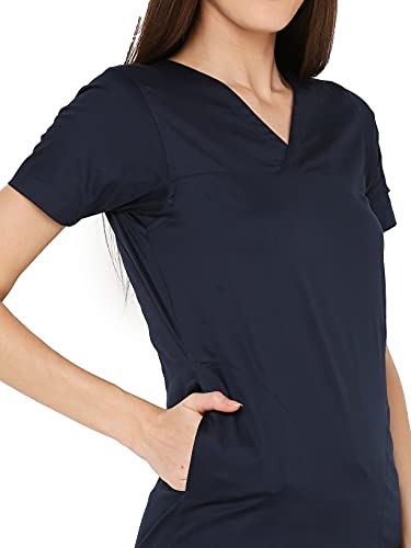 Image of Associated Uniforms Womens Cotton Slim Fit Scrub Suit with Lycra /Spandex /Stretch feel (LYCO)