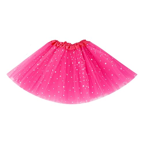 Plipdhy Tutú de Tul para Adultos,Tutu Rosa 3 Capas,Falda de Tul Mujer,Falda de Ballet,Tutu para Mujer para Danza Fiesta y Halloween Disfraz