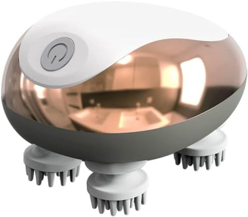 Mearrineser �L���b�g�}�b�T�[�W���[ �ϋv�� �L�ƌ� �y�b�g�}�b�T�[�W���[ �L�ƌ��̃w�b�h�X�p ���[�^�[�t������u���V 3D�Z�p ����P�A�u���V USB�[�d�� �j�����p �}�b�T�[�W���[ �L�ƌ��p (�z���C�g�S�[���h)