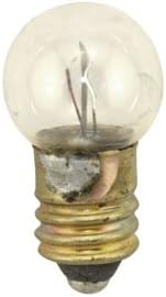 Technical Precision Replacement for Ge General Electric G.e 407 Light Bulb 1.47W 4.9V G4.5 Incandescent Light Bulbs - E10 Miniature Screw Base - 10 Pack