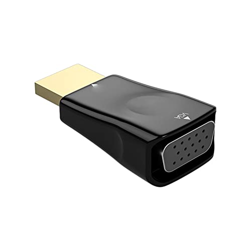 fengfeng HD 1080P HDMI compatible a VGA adaptador VGA salida convertidor portátil (negro)