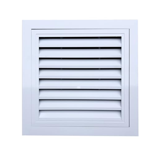 Cubierta de ventilación empotrada con mosquitera, rejilla cuadrada con bisagras para ventilación de pared/techo, interruptor oculto, construcción de metal