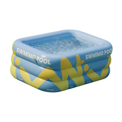 Image of CALANDIS Inflatable Swimming Pool Paddling Pool for Kids and Adults Lawn Outdoor Blue 1.5m | Inflatable & Kid Pools | Storage Boxes | Pools & Spas