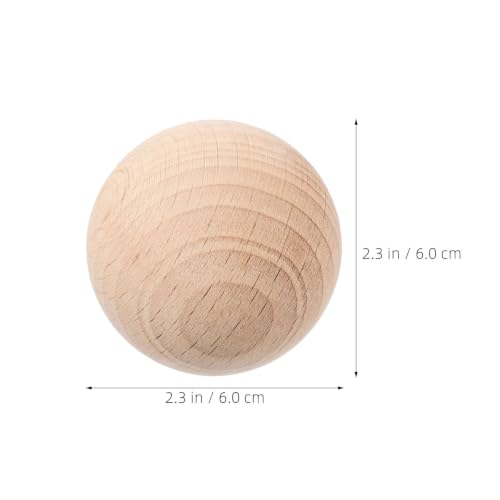 Bolas de Croquet de Madera Duraderas YARNOW de 6cm para Actividades en Exteriores 2