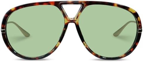 Retro Polarized Aviator Sunglasses for Women Men Oversized Classi...