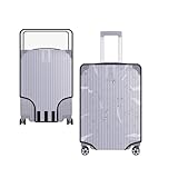 Kinglighten 28 Inch Luggage Cover Protector Bag PVC Clear Plastic Suitcase Cover Protectors Travel L