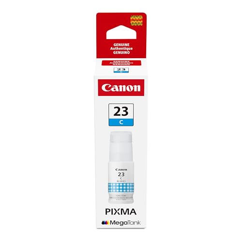 Image of Canon GI-23 Genuine Cyan Ink Bottle, Compatible with Megatank G620 Printers