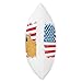 US Flag Capy Funny American Flag July 4th for Women Men Kids Throw Pillow