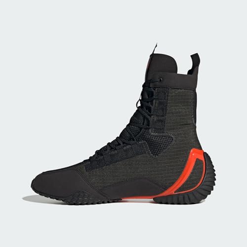 adidas SPEEDEX 23 Boxing Shoe, Unisex-Adult, Carbon Core Black Solar Red3