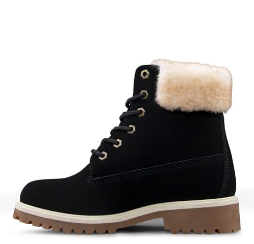 Image of Lugz womens Convoy Faux Fur Lace Up BootsFashion Boot