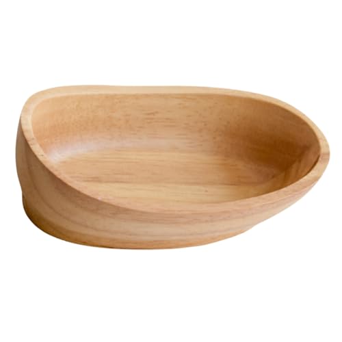 Plato pequeño para sushi en forma de barco de madera