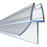 HNNHOME Clear Bath Shower Screen Door Seal Strip for 4-6mm Glass Up to 18mm Gap (Straight)