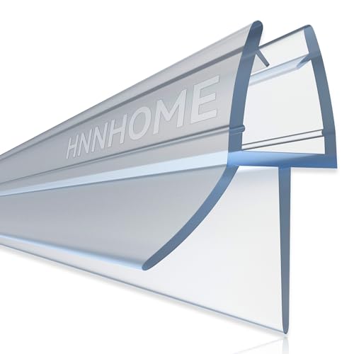 HNNHOME® Rubber Plastic Bath Shower Screen Seal Strip For 8-10mm Glass Door Straight up to 20mm Gap