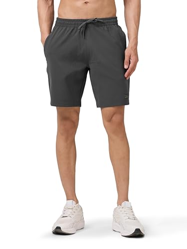 Image of TECHNOSPORT Men's Active Out Shorts ELASTOPLUS Stretch Quick Dry Sports Shorts for Gym Running Training Slim Fit Pocket UPF50+ Anti Odour