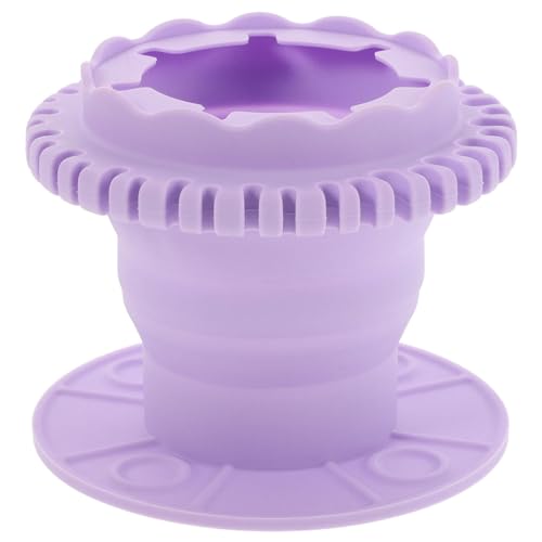 TOVINANNA Makeup Brush Cleansing Bowl Storage Holder Brush Cleaner Cup Silicone for Art Beauty Tools