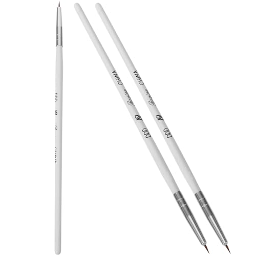 TOVINANNA 3pcs Nail Art Brush Precision Nail Design Tools Versatile and Easy to Use for Intricate Designs and Creative Styles