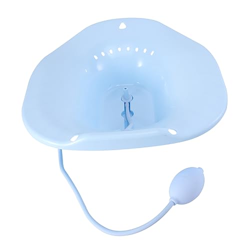 BCOATH 1pc Sitz Bath Basin for Pregnant Women Blue Cleaning Tool Comfortable Butt Wash Basin for Home Use Easy to Install for Elderly and Care