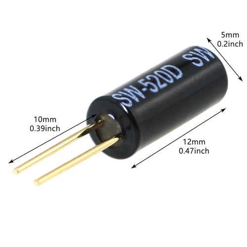 20pcs ball tilt sensor ball tilt wobble position switch metal ball tilt vibration switch suitable for medical electronic and automotive audio and automatic control system