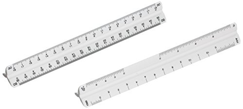 Alvin P600C 600 Series 6 Inch Plastic Engineer Triangular Scale Set #TOP2