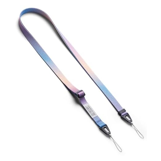 Ringke Shoulder Slim Strap, Correa Ajustable para Cuello con Hebilla de Liberación Rápida para Funda de Teléfono, Cámara, Llaves, Memoria USB y Tarjeta ID - Aurora