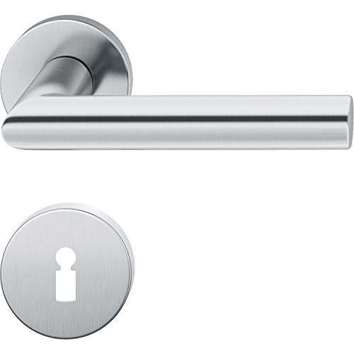 Preisvergleich Produktbild FSB Drückergarnitur 12 1076 ASL auf Rosette BB, Edelstahl matt