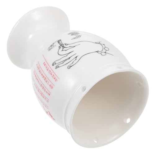 FOMIYES Box Moxibustion Cup Cupping Jar Moxa Heat Tank Moxa Burner Can Moxibustion Tin Vacuum Suction Massage Cups Body Massage Cupping Moxa Cup Moxa Can Moxa Cone Burner White Ceramics