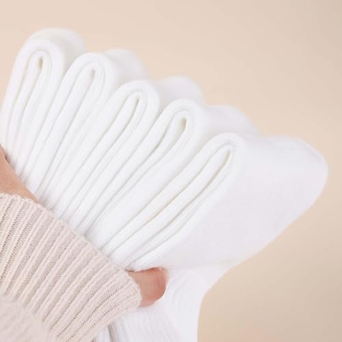 Image of KANAV Thick Winter Thermal Wool Socks (5 Pairs) - Comfy, Slouch Crew, Cozy, Warm Athletic Socks for Women