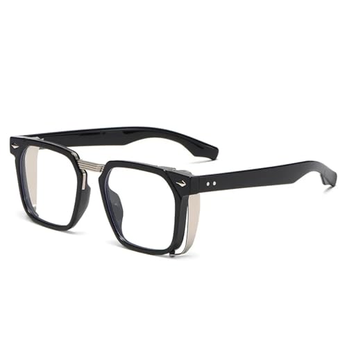 Lunettes de soleil Steampunk vintage à rivets et protection UV400 de luxe pour l'été