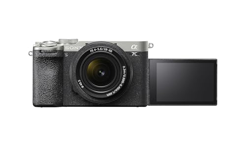 Sony Alpha 7C II Vollformat Systemkamera mit 28-60mm Objektiv - 33 MP, Echtzeit-Autofokus, 10 B/s, 4K Video, neigbarer Touchscreen, kompakt & leicht (Silber/schwarz)