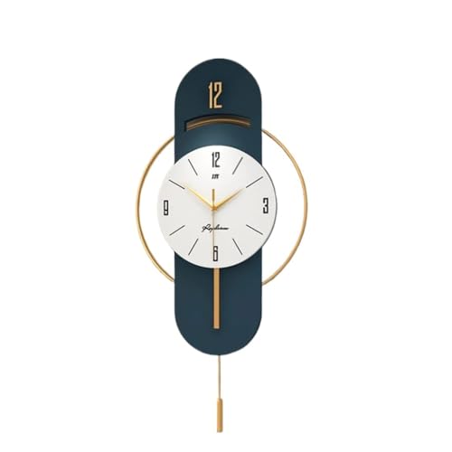 Horloge murale salon au design moderne swinging mur horloge silent iron pour décoration de maison