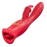 ZWFUN Vibration für frauen Zunge Vibrator Dildo vibrator für frauen 3 in 1 G punkt Vibration mit Klitorisstimulation mit 10 Vibrationsmodi vibratoren sextoysets für damen vibrator stark sextoy