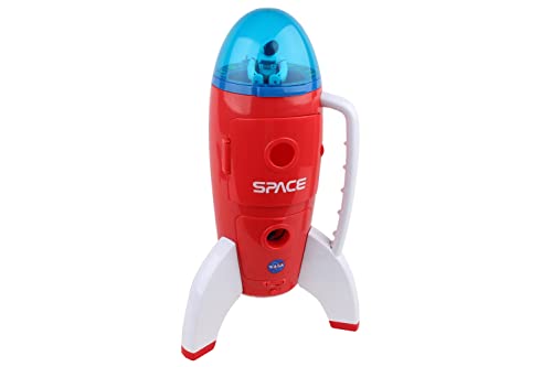 Spaceship Rocket Toy Playset with 2 Astronauts and Rover Vehicle - Lights and Sound, Carrying Handle Play and Explore Space- Space Adventure Series by Daron - Thumbnail 2