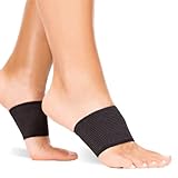 BraceAbility Copper Arch Support Bands - Flat Feet Compression Brace Sleeves for Fallen Arches...