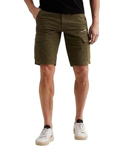 PME Legend Herren Short NORDROP Cargo Shorts Stretch Twill - Regular Fit, Größe:W 34, Farbe:PSH2604661-6416 Olive Night