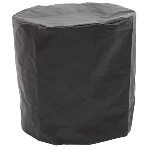 Veemoon Cubierta de muebles resistente a los rayos UV para muebles de jardín redondos: cubierta impermeable para mesas pequeñas y redondas y taburetes cubierta protectora en negro elegante duradero y