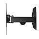 Hama TV Wandhalterung Schwenkbar, Neigbar (19-48 Zoll TV Halterung für Fernseher bis zu 20 kg, max. VESA 200x200, 1 Arm, Ausziehbare Fernsehwandhalterung inkl. Fischer-Dübel & Bohrschablone) schwarz