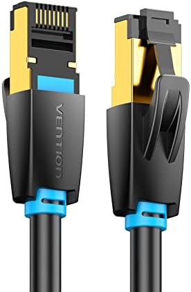 VENTION Cat 8 Ethernet Cable Network Patch Cable Cat8 High Speed 40Gbps 2000Mhz Shielded Heavy Duty with Gold Plated RJ45 Gaming and Internet Connectivity for PC, Router, Modem