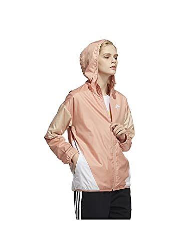 [アディダス] ジャージトップ カラーブロック ウインドブレーカー ジャケット JIL39 レディース アンビエントブラッシュ/ハロブラッシュ(H29478) S
