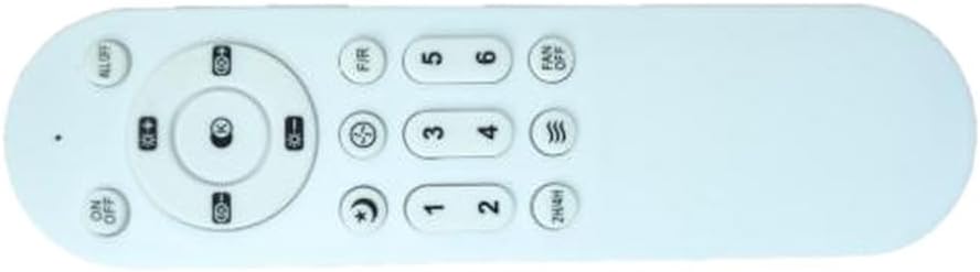 2.4G Ceiling Fan Remote Control with Infrared Technology| 6-Speed Settings for Fan and Light| Wireless Oscillating Controller Compatible with Various Models| For(A)